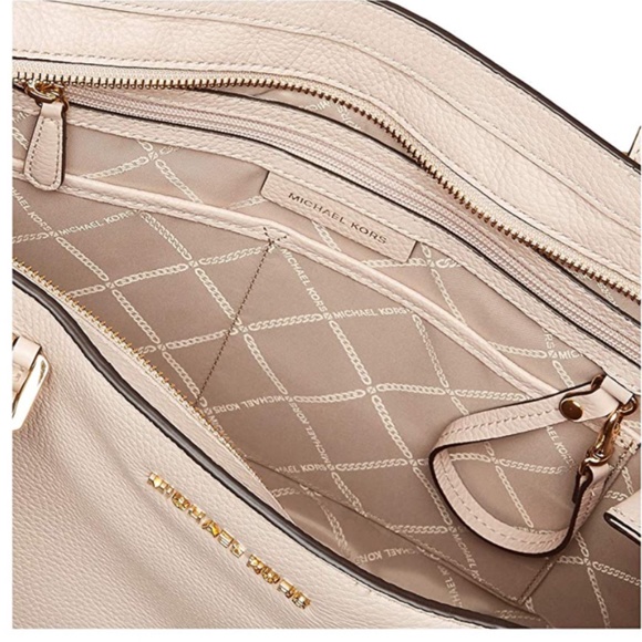 NWT Michael Kors Aria Large Soft Pink Leather Tote - Picture 4 of 7